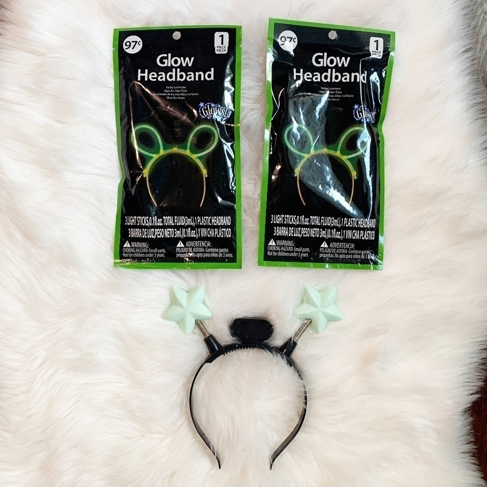 3 pc Glow Halloween Headbands